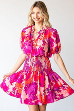 Floral Smocked Mini Dress