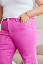 Crop Chloe Full Size Tummy Control High Waist Raw Hem Jeans