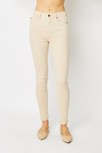 Garment Dyed Tummy Control Skinny Jeans