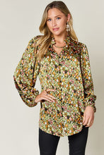 Printed Long Sleeve Blouse