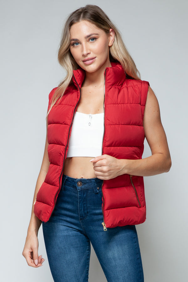 Turtleneck Vest with Pockets