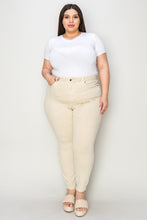 Garment Dyed Tummy Control Skinny Jeans