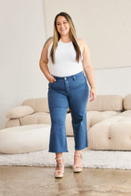 Crop Chloe Full Size Tummy Control High Waist Raw Hem Jeans