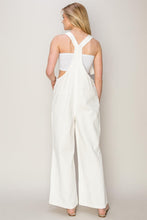 Washed Twill Knotted Strap Overalls