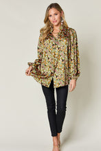 Printed Long Sleeve Blouse