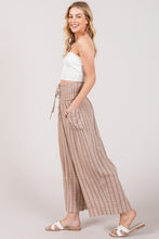 Cotton Gauze Wash Stripe Pants