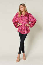 Printed Long Sleeve Blouse