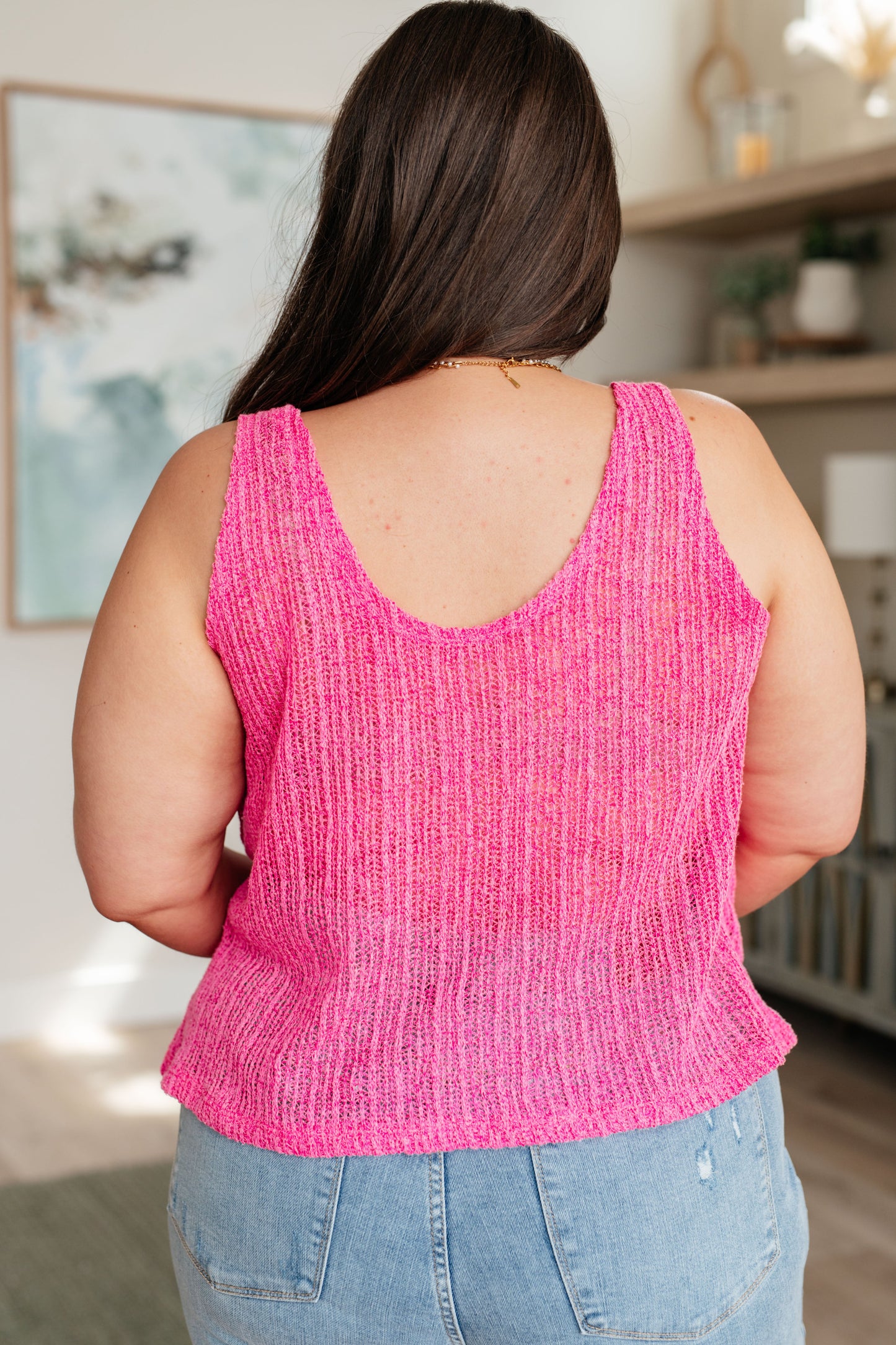 Knit V Neck Tank Top | Knit V-Neck Tank | Kenchima