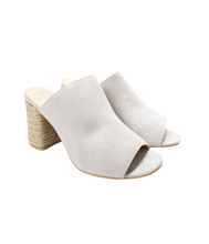 Helena Heeled Sandal in Ice Suede