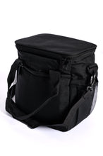 Insulated Checked Tote in Black