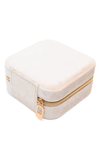 Kept and Carried Velvet Jewelry Box in Ivory