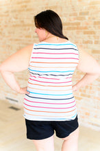 Need A Favor Colorful Henley Tank