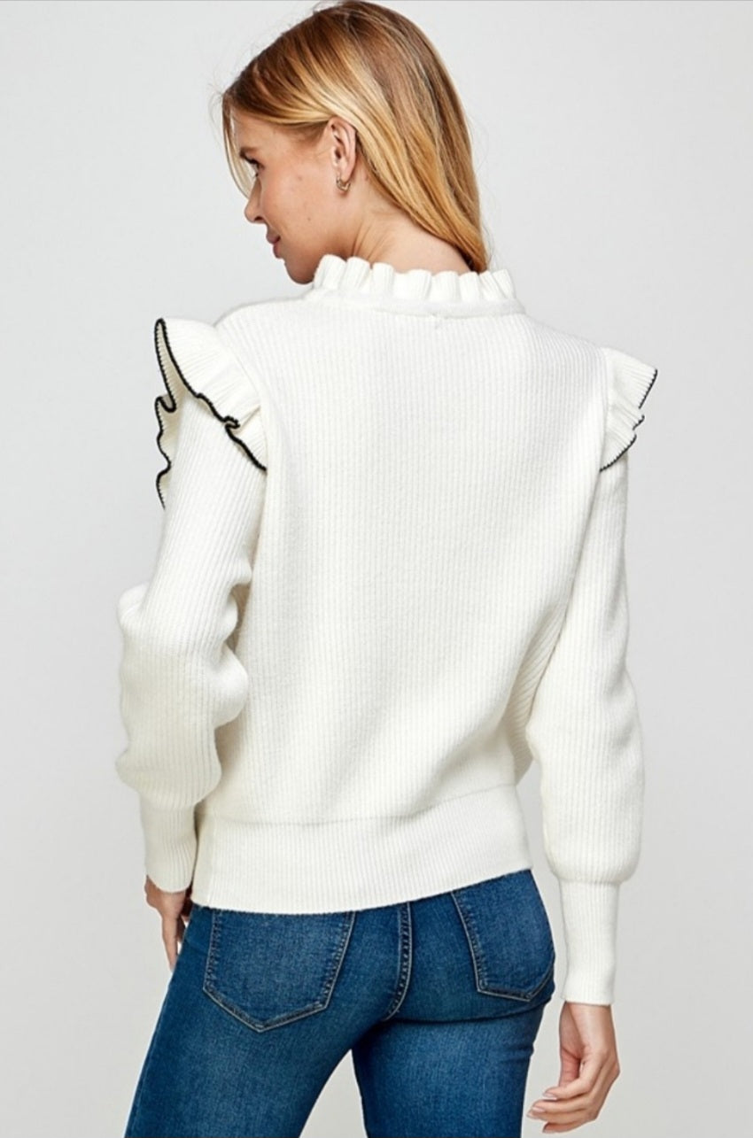 ivory sweater top