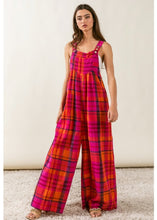 PARDON plaid wide leg jumpsuits