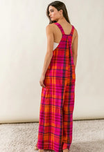 PARDON plaid wide leg jumpsuits