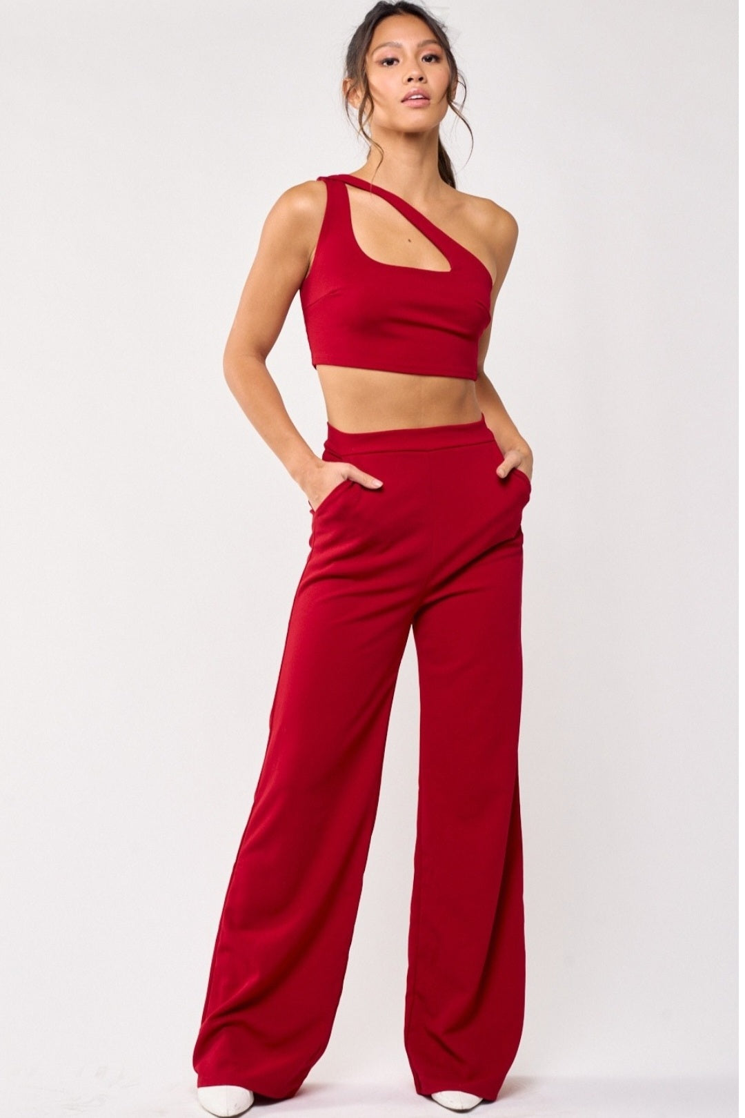 Chichi Wide leg pants & cropped top set