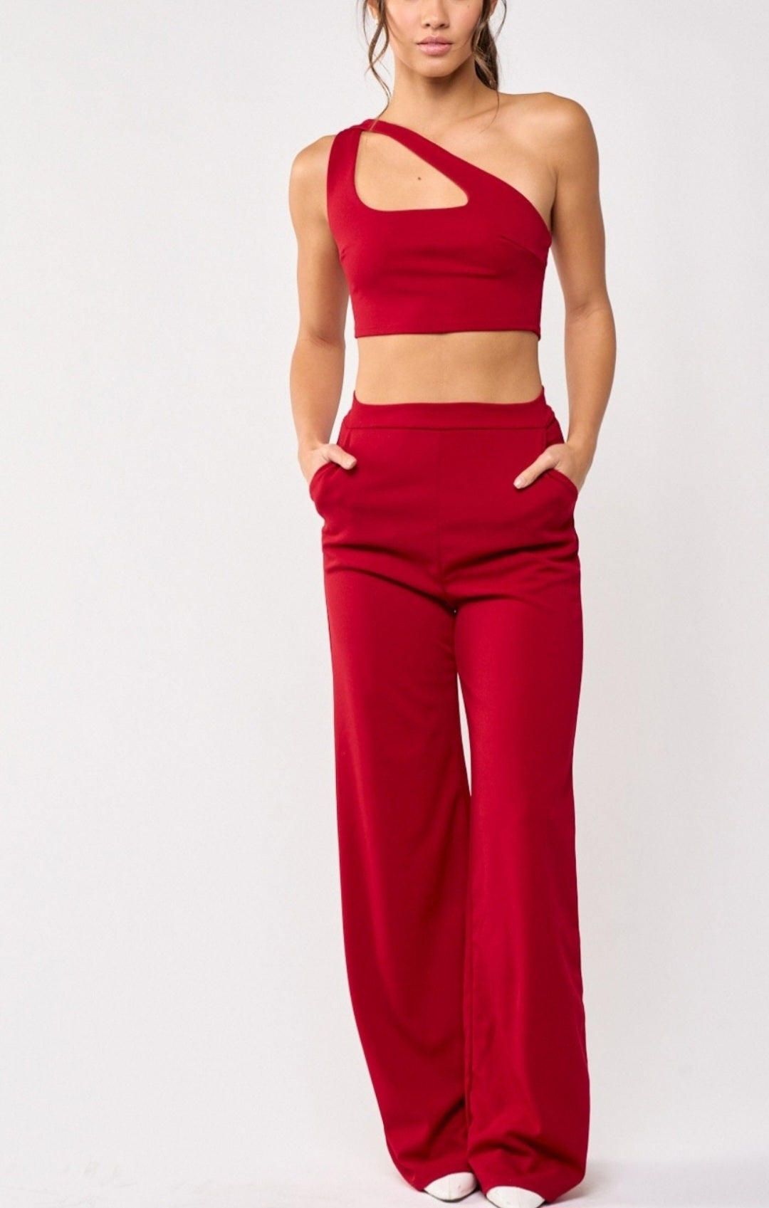 Chichi Wide leg pants & cropped top set