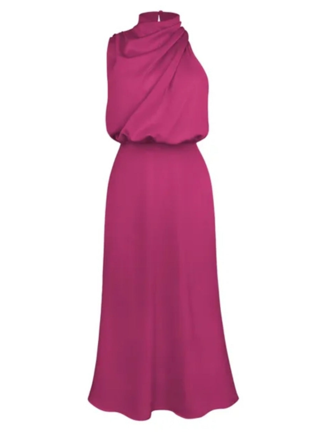 Satin midi dress