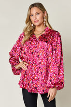 Printed Long Sleeve Blouse