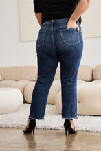 Dylan Full Size Tummy Control Distressed High Waist Raw Hem Jeans