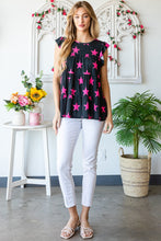 Round Neck Star Tiered Top