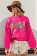 Sequin Nutcracker Long Sleeve Sweater