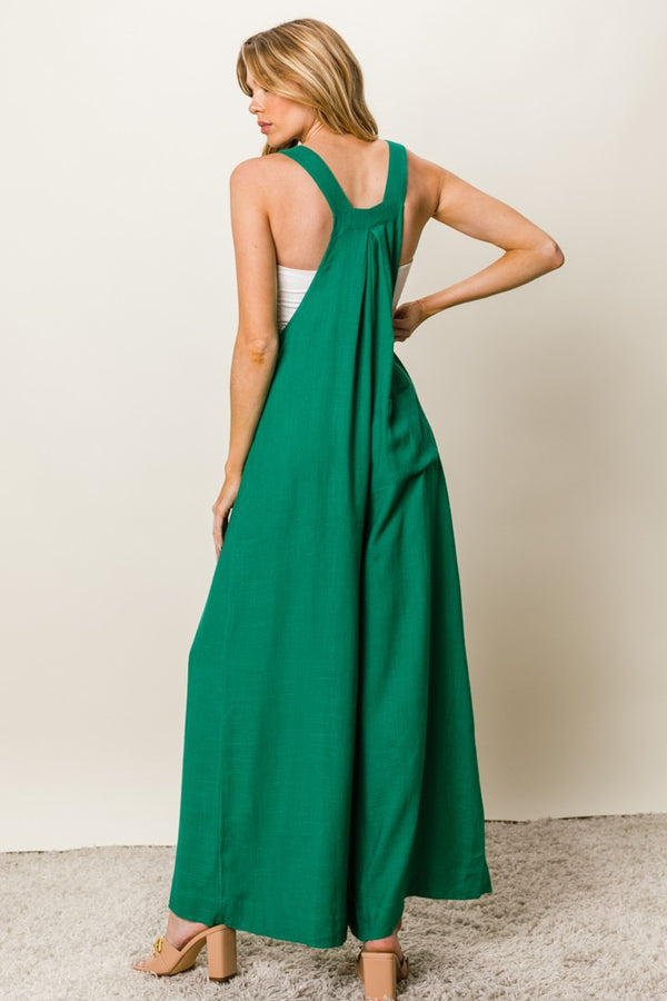 Sleeveless Wide Leg Jumpsuit