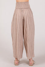 Cotton Gauze Wash Stripe Pants