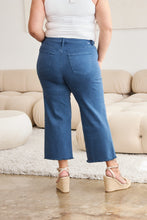 Crop Chloe Full Size Tummy Control High Waist Raw Hem Jeans