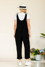 Stripe Contrast Pocket Rib Jumpsuit