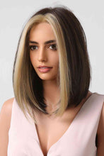 Brown Blonde Wigs | Synthetic Mid-length Straight Wigs | Kenchima