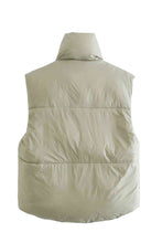 Drawstring Puffer Vest