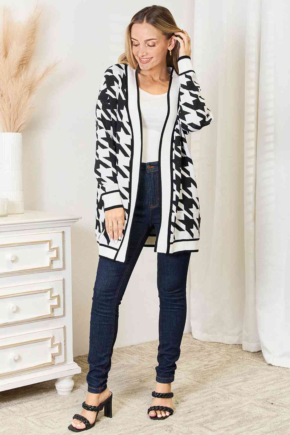 Open Front Longline Cardigan