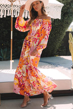 Printed Off-Shoulder Maxi Dress