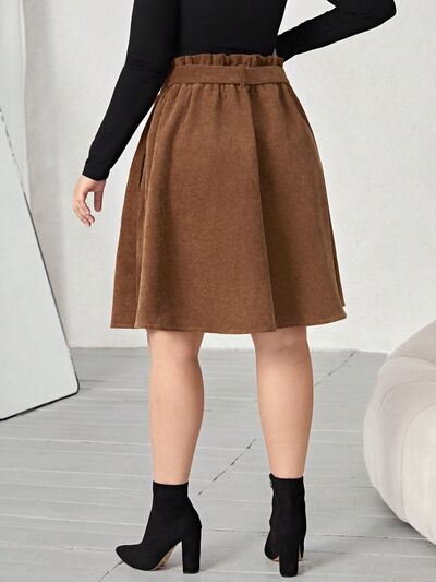 CurveTied Paperbag Waist Skirt