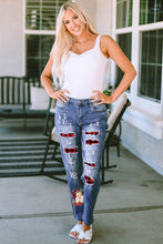 Plaid Distressed Jeans