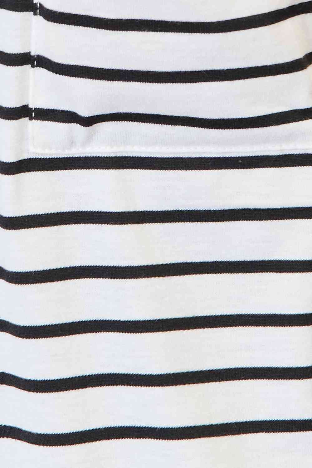 Jada Striped Open Front Longline Cardigan