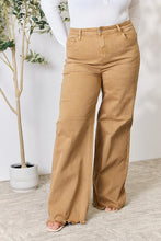 RISEN Full Size Fringe Hem Wide Leg Jeans - Kenchima 