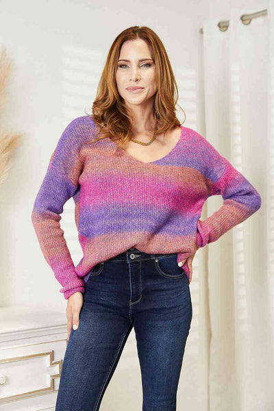 Rib-Knit Pullover sweater