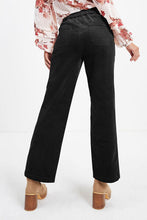 Pocketed Elastic Waist Straight Pants - Kenchima 