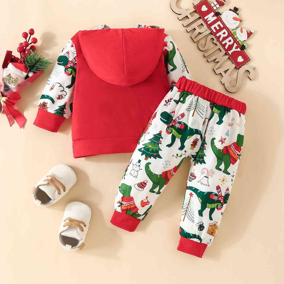 MERRY CHRISTMAS Hoodie and Pants Set - Kenchima 