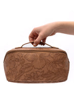 Life In Luxury Large Capacity Cosmetic Bag in Tan