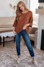 Lotta Love Knitted Sweater Top in Rust