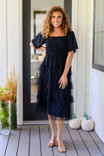 Midnight Waltz Midi Dress