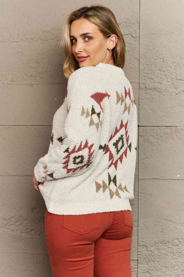 Aztec Fuzzy Sweater