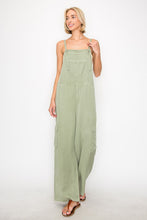 RISEN Wide Leg Tencel Overalls