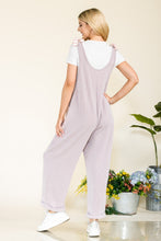 Stripe Contrast Pocket Rib Jumpsuit