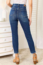 Size High Waist Released Hem Slit Jeans