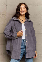 Collared Neck Button-Down Jacket