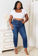 Size High Waist Released Hem Slit Jeans